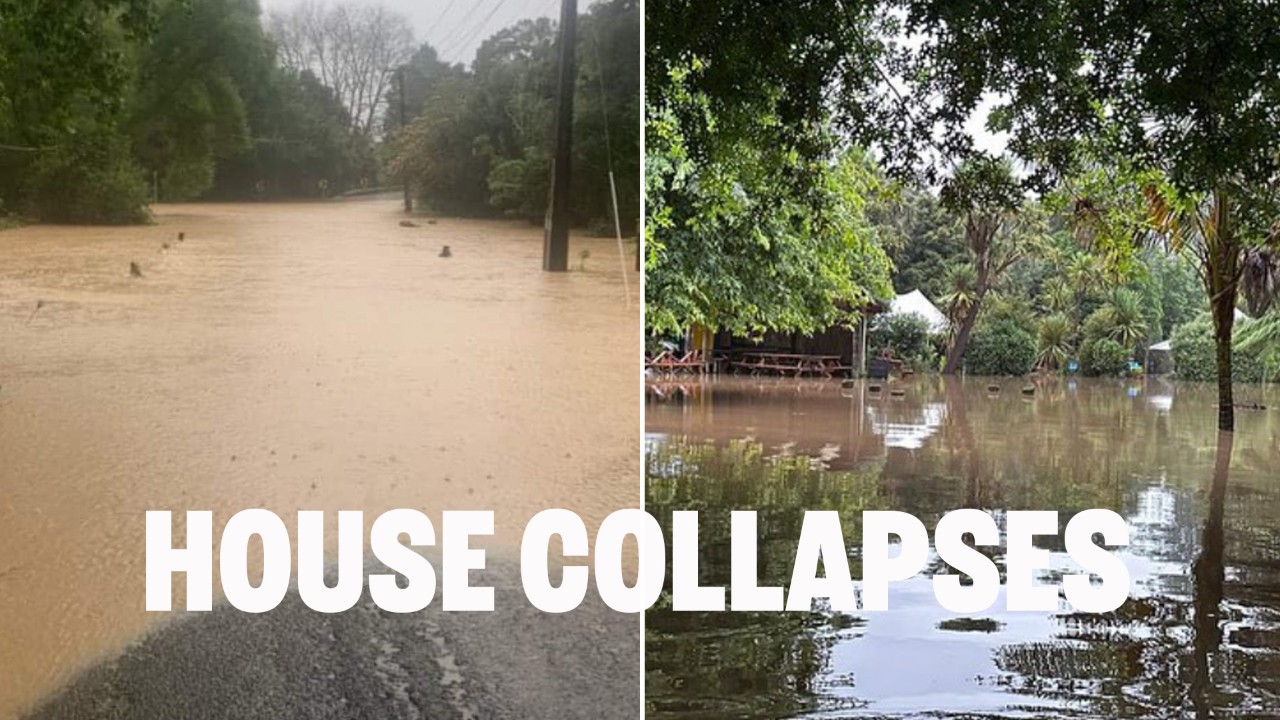 Police assist with evacuations as house collapses in Tauranga